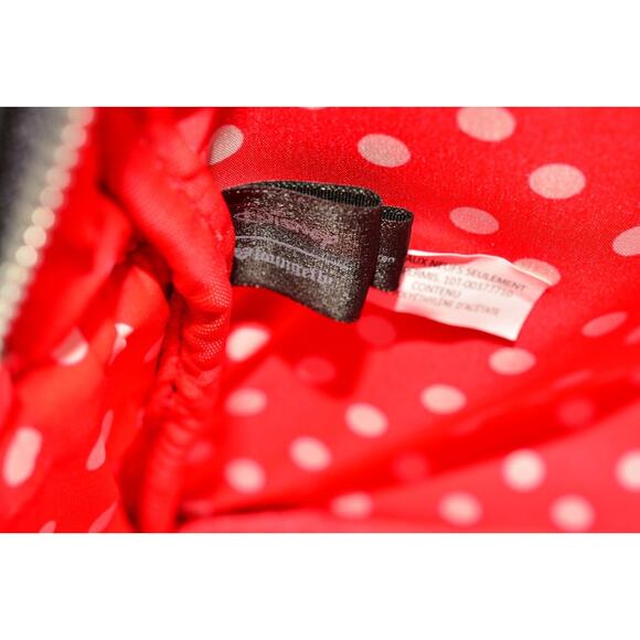 Loungefly Disney Minnie Mouse Sequin Mini Backpack Black Red Bow Used AS IS main image 9